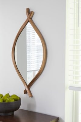 Bartner Accent Mirror - Gold Accent Mirror modern furniture Contempo Furniture