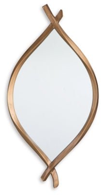 Bartner Accent Mirror - Gold Accent Mirror modern furniture Contempo Furniture