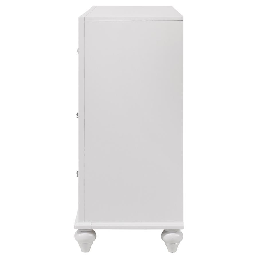 Barzini - 7 - Drawer Dresser - White Dressers modern furniture Contempo Furniture