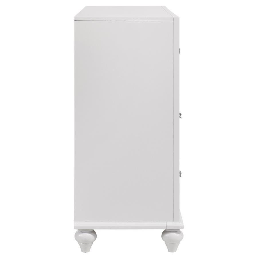 Barzini - 7 - Drawer Dresser - White Dressers modern furniture Contempo Furniture