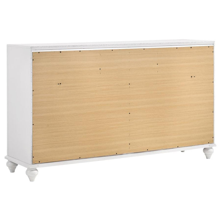 Barzini - 7 - Drawer Dresser - White Dressers modern furniture Contempo Furniture