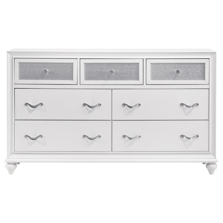 Barzini - 7 - Drawer Dresser - White Dressers modern furniture Contempo Furniture