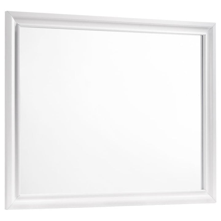 Barzini - Dresser Mirror - White Mirror modern furniture Contempo Furniture