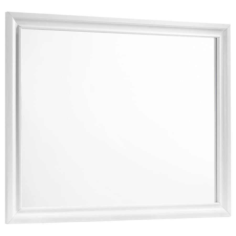Barzini - Dresser Mirror - White Mirror modern furniture Contempo Furniture