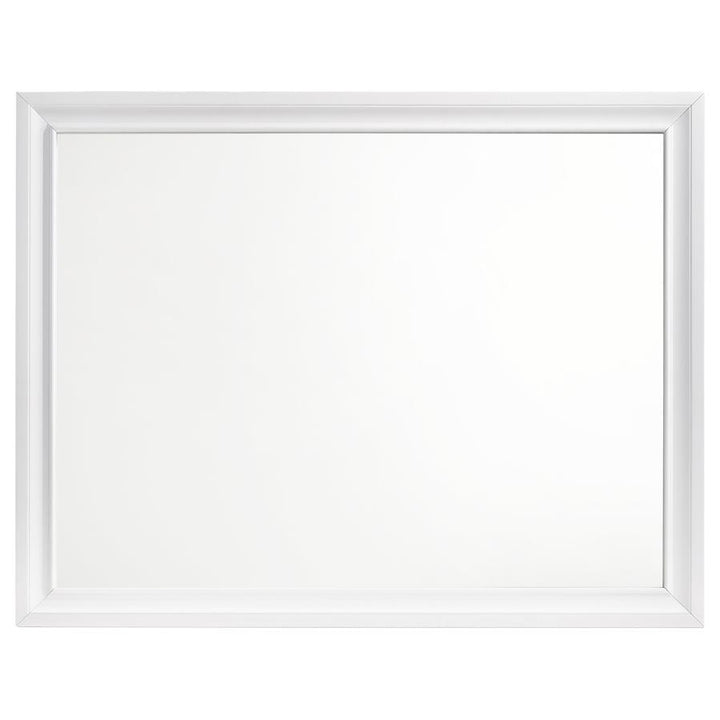 Barzini - Dresser Mirror - White Mirror modern furniture Contempo Furniture