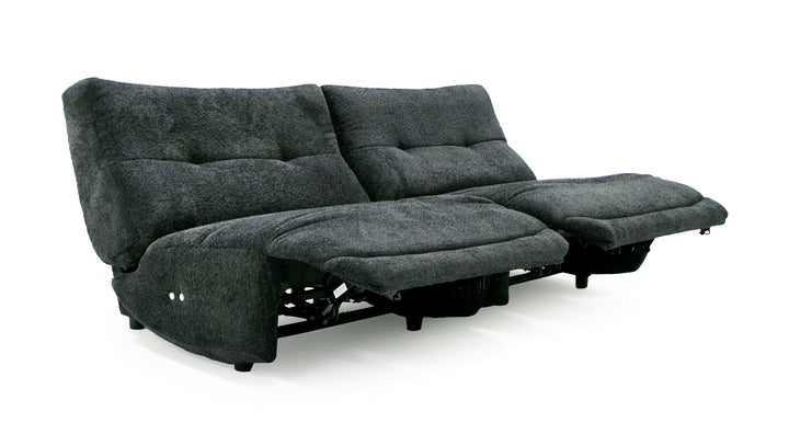 Basil  Modern Dark Grey Fabric Large Electric Recliner Chair