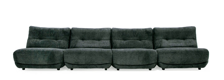 Basil  Modern Dark Grey Fabric Large Electric Recliner Chair