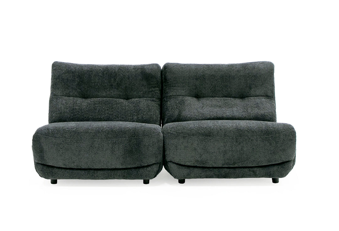 Basil  Modern Dark Grey Fabric Large Electric Recliner Chair