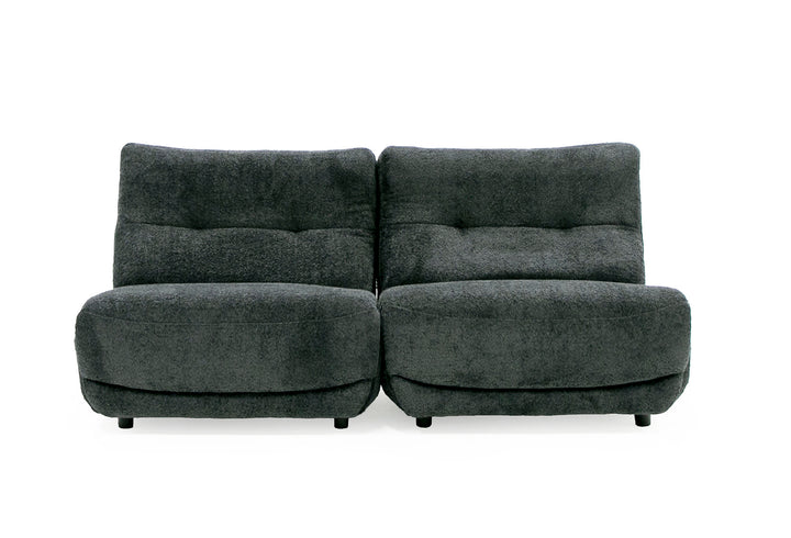 Basil  Modern Dark Grey Fabric Large Electric Recliner Chair