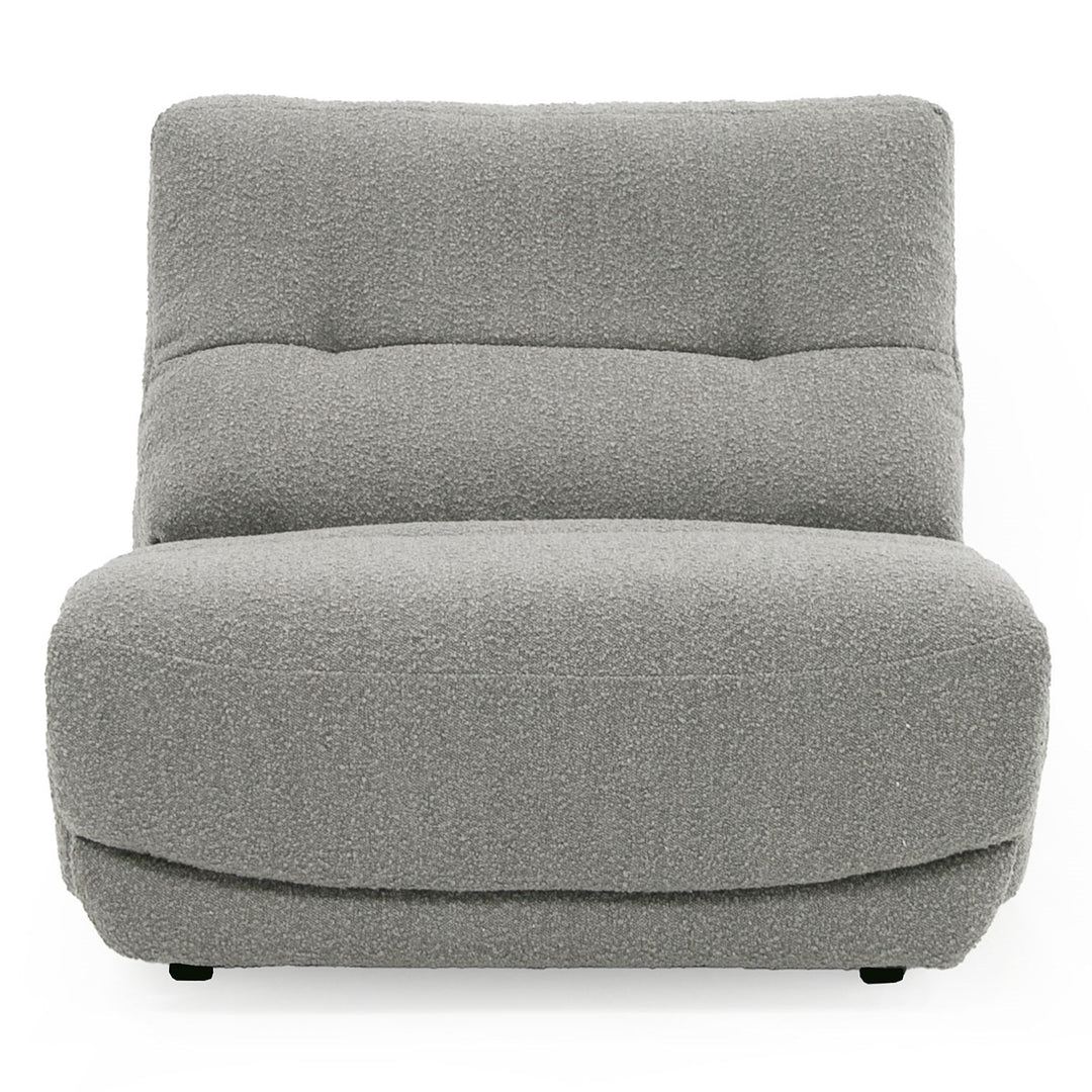 Basil - Modern Grey Fabric Large Electric Recliner Chair