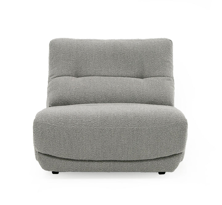Basil - Modern Grey Fabric Large Electric Recliner Chair