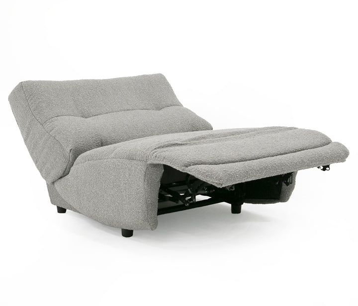 Basil - Modern Grey Fabric Large Electric Recliner Chair