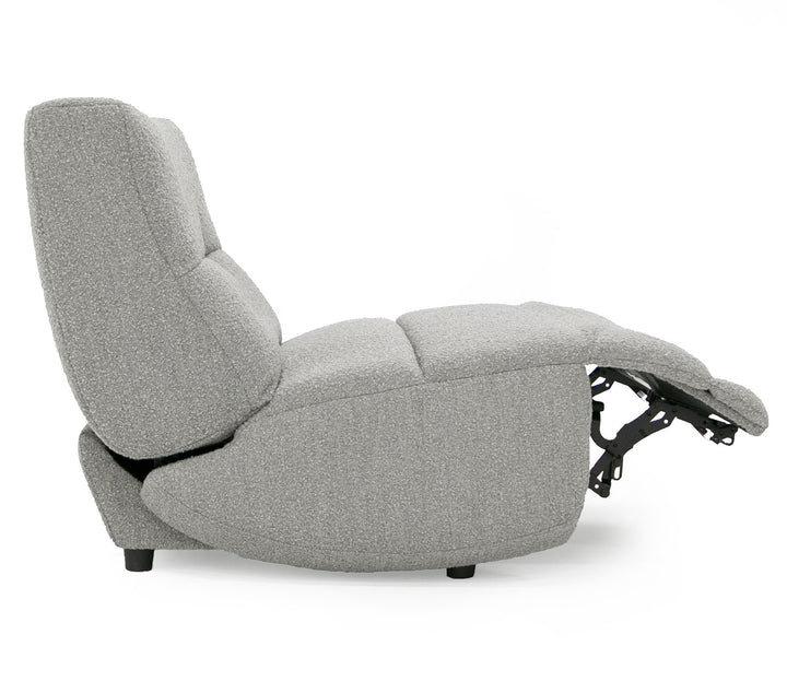 Basil - Modern Grey Fabric Large Electric Recliner Chair
