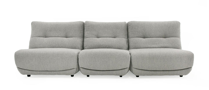 Basil - Modern Grey Fabric Small Electric Recliner Chair
