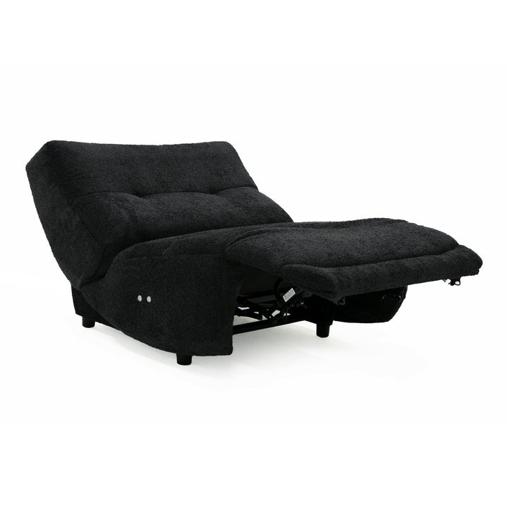 Basil - Modern Dark Grey Fabric Small Electric Recliner Chair