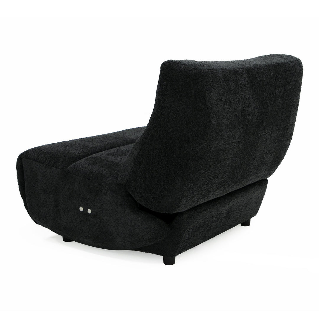 Basil - Modern Dark Grey Fabric Large Electric Recliner Chair