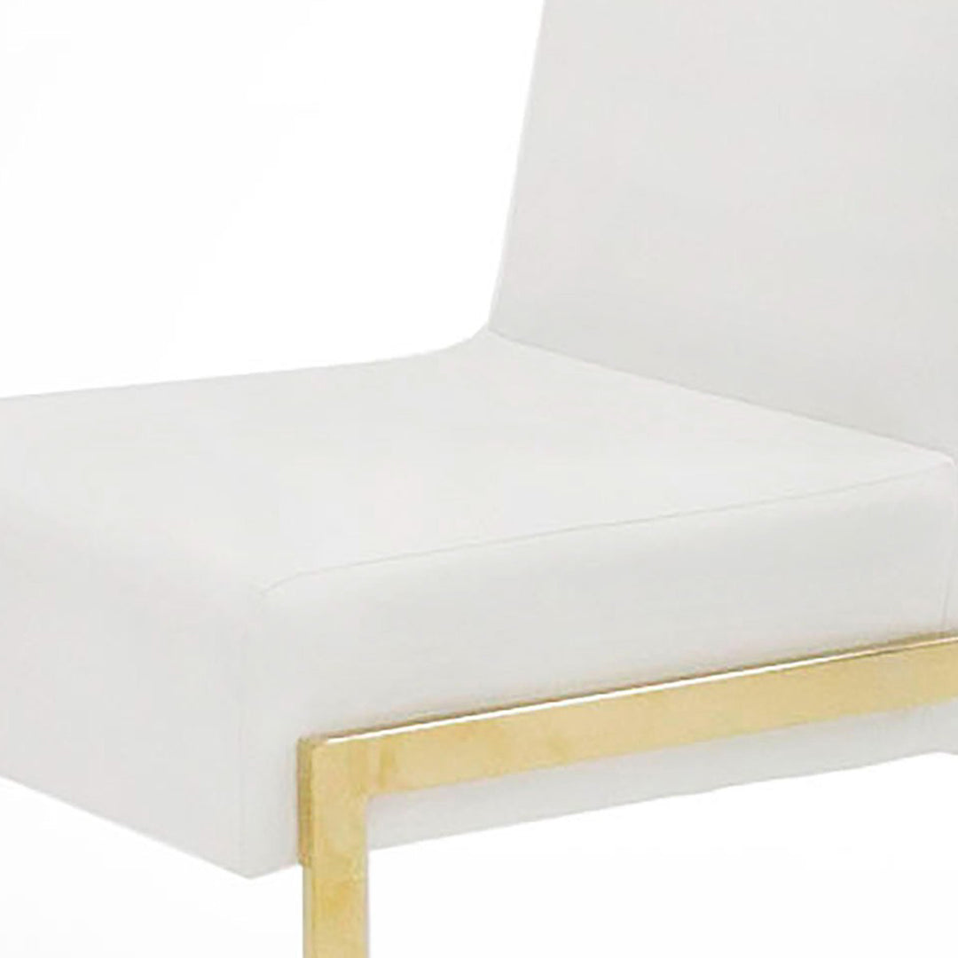Batavia - Modern White & Gold Dining Chair (Set of 2)