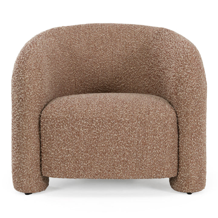 Bates - Modern Brick Fabric Accent Chair + Ottoman