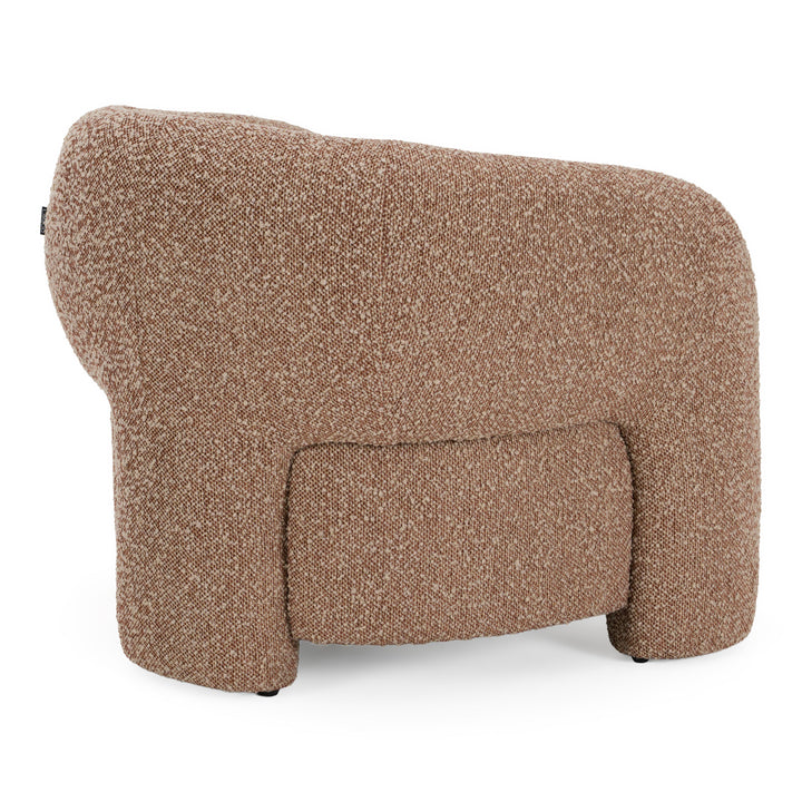 Bates - Modern Brick Fabric Accent Chair + Ottoman