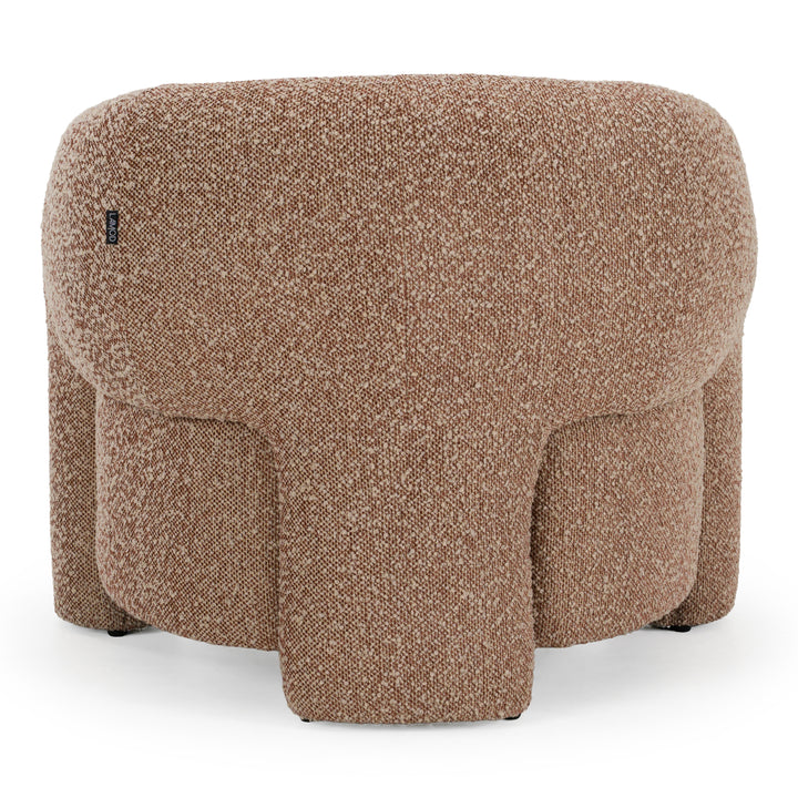 Bates - Modern Brick Fabric Accent Chair + Ottoman