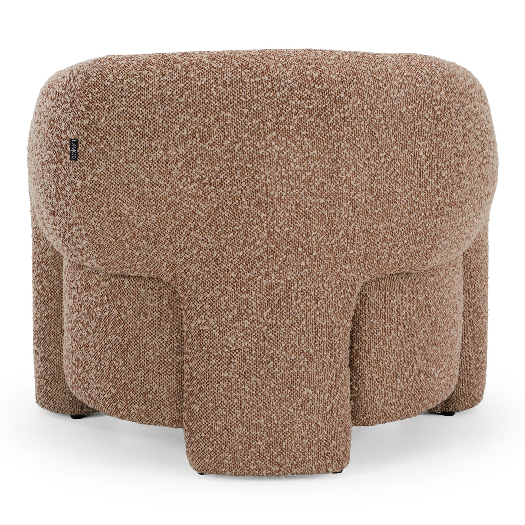 Bates - Modern Brick Fabric Accent Chair + Ottoman