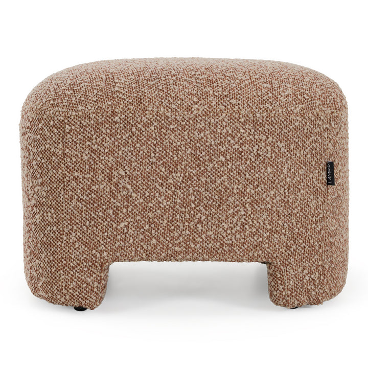 Bates - Modern Brick Fabric Accent Chair + Ottoman