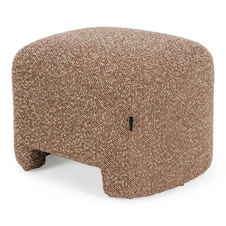 Bates - Modern Brick Fabric Accent Chair + Ottoman