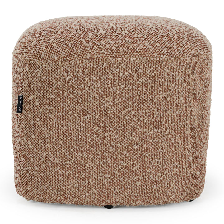 Bates - Modern Brick Fabric Accent Chair + Ottoman