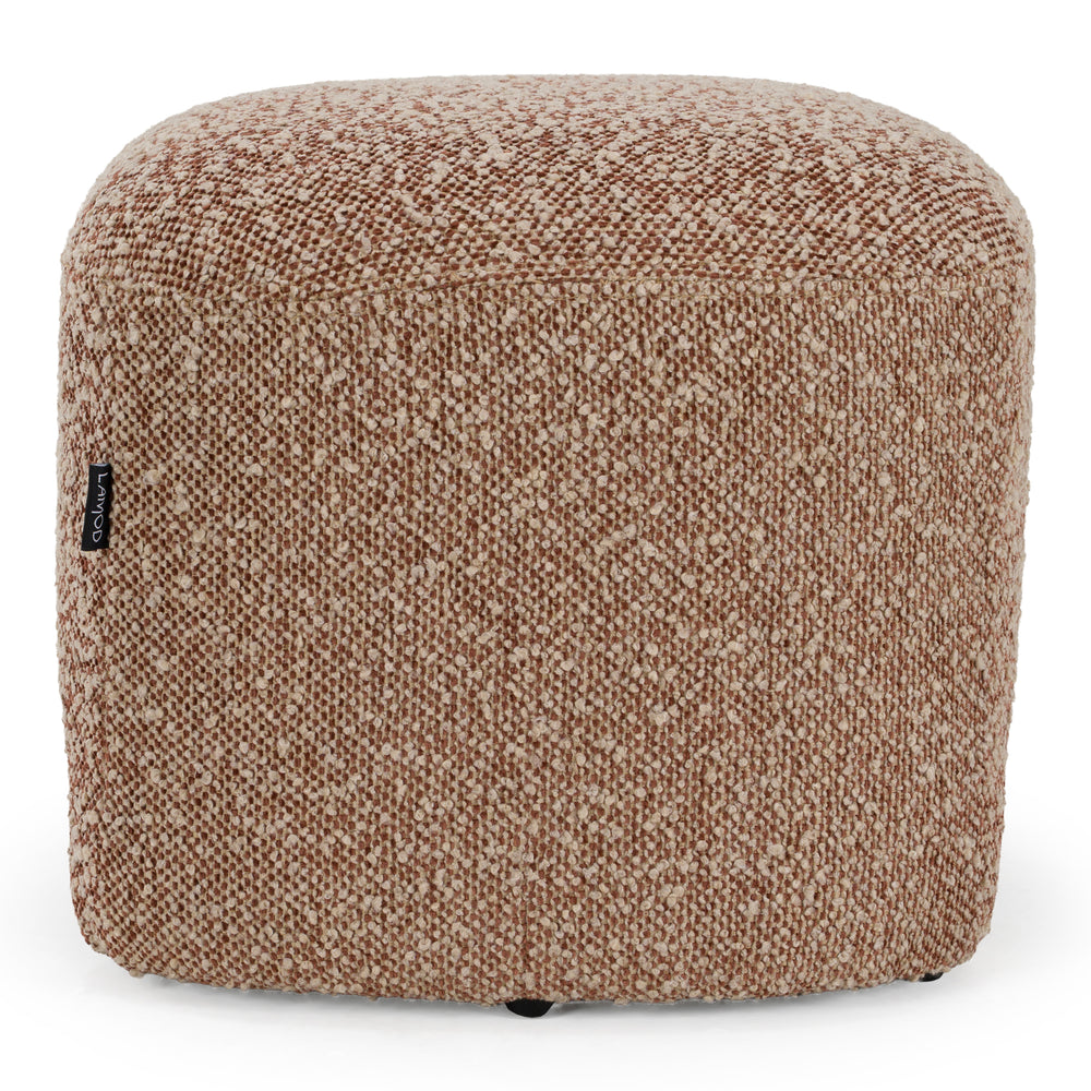 Bates - Modern Brick Fabric Accent Chair + Ottoman - View 11