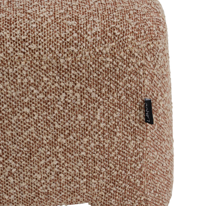 Bates - Modern Brick Fabric Accent Chair + Ottoman