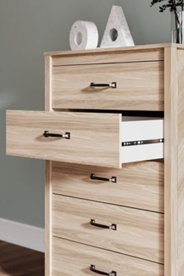 Battelle Chest of Drawers - Light Brown Accent Chest modern furniture Contempo Furniture