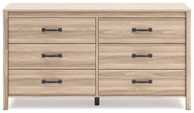Battelle Dresser - Light Brown Dresser modern furniture Contempo Furniture