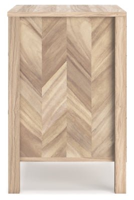 Battelle Nightstand - Light Brown Accent Nightstand modern furniture Contempo Furniture