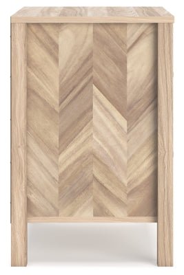 Battelle Nightstand - Light Brown Accent Nightstand modern furniture Contempo Furniture