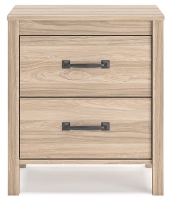 Battelle Nightstand - Light Brown Accent Nightstand modern furniture Contempo Furniture