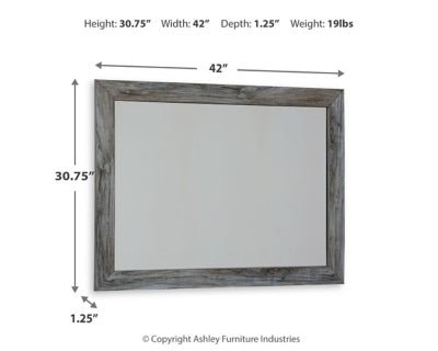 Baystorm Bedroom Mirror - Gray Mirror modern furniture Contempo Furniture
