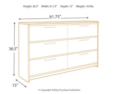 Baystorm Dresser - Gray Dresser modern furniture Contempo Furniture