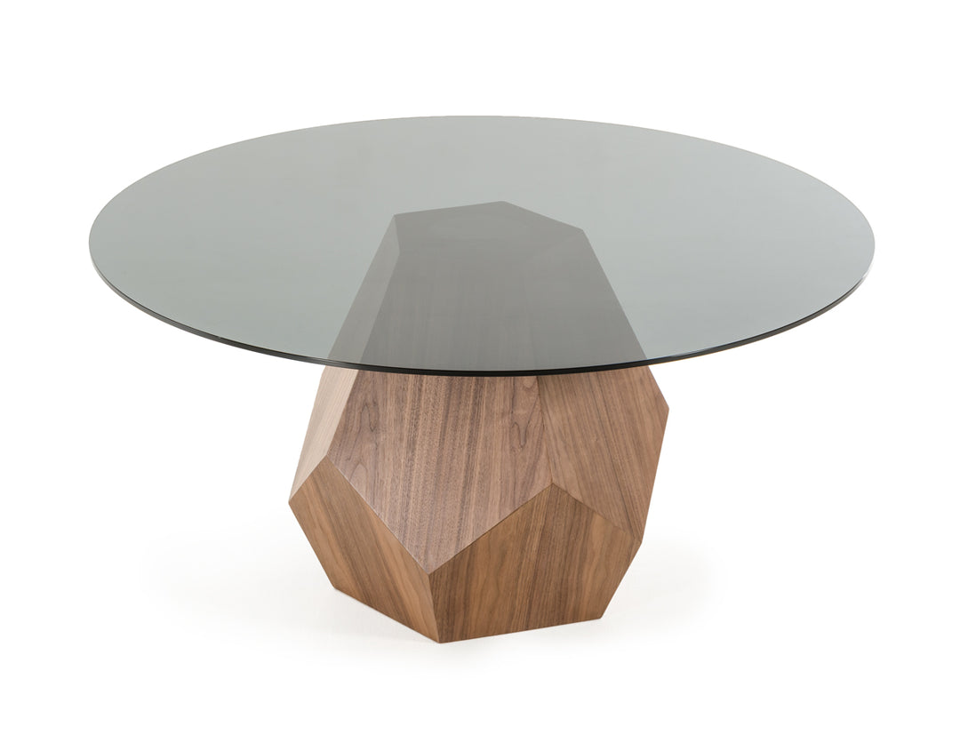 Rackham Mid-Century Walnut Round Dining Table