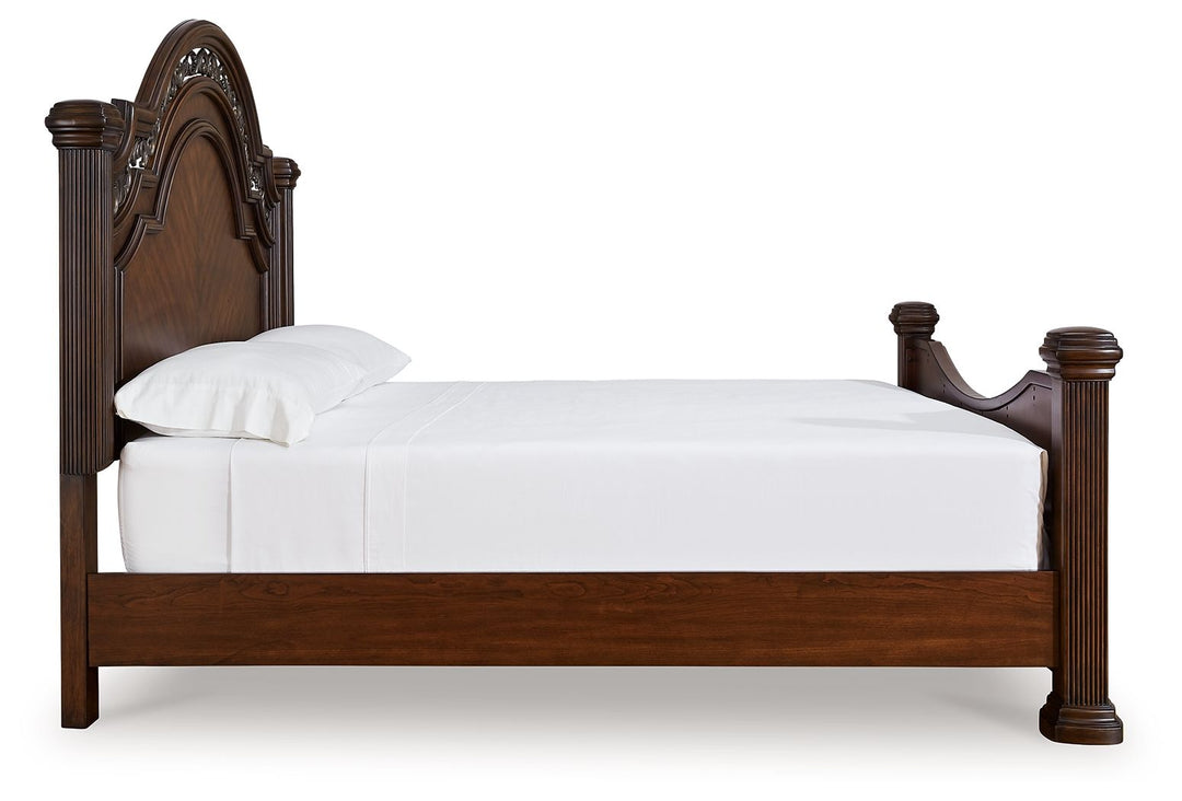 Lavinton - California King Poster Bed - Brown by Ashley Furniture product image