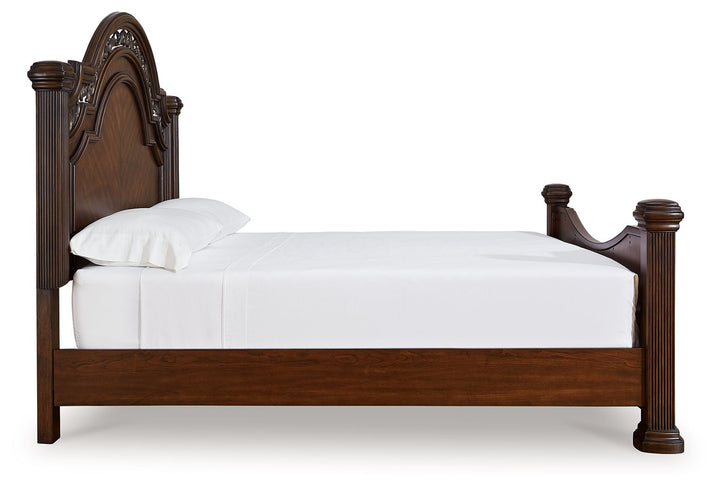Lavinton - King Poster Bed - Brown by Ashley Furniture product image