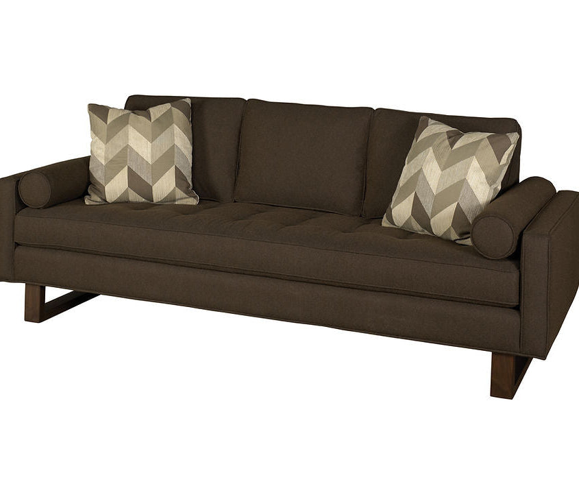 Mid-century inspired Bennet Estate Sofa in living room