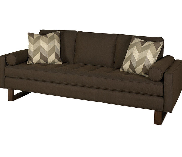 Mid-century inspired Bennet Estate Sofa in living room