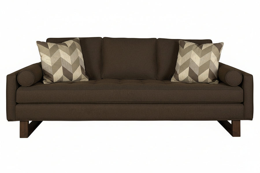 Mid-century inspired Bennet Estate Sofa in living room