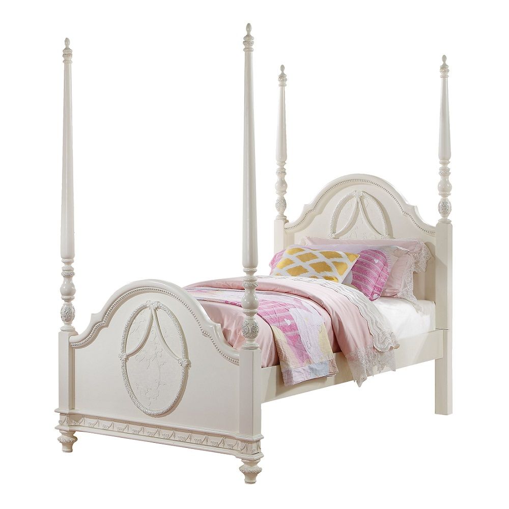 Dorothy - Full Post Bed - Ivory