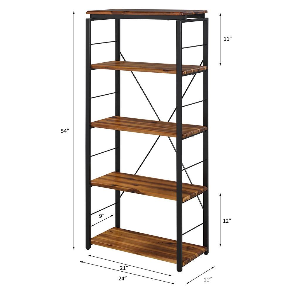 Jurgen - Bookshelf - Oak & Black