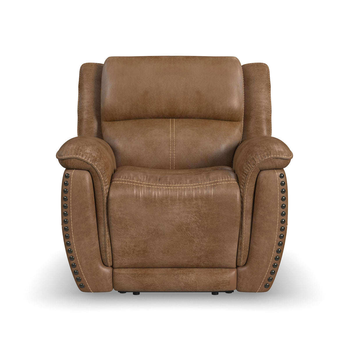 Beau Fabric Power Recliner with Power Headrest in Silt