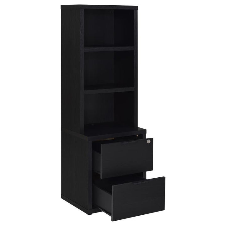 Westpark - 3 Piece Wall Unit Bookcase Set With USB - Black