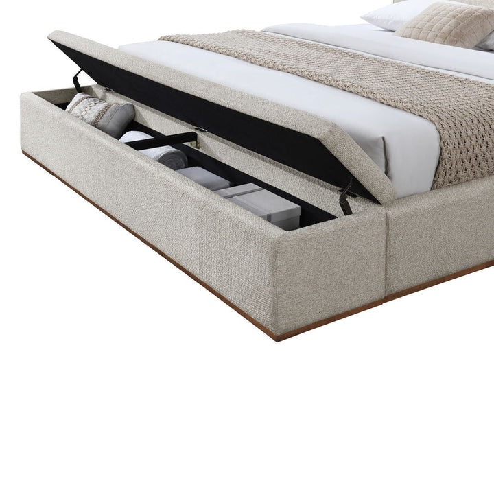 Boxter - Eastern King Bed With Storage - Beige