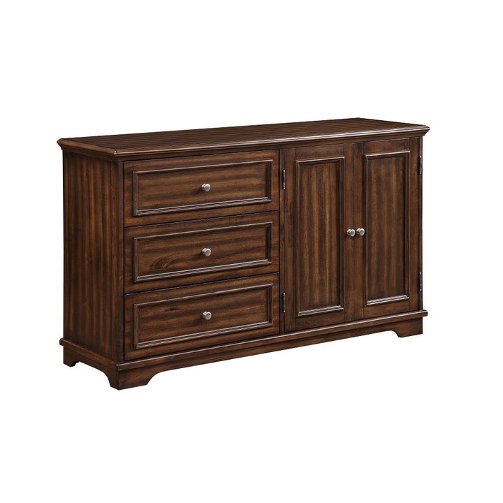 Franklin - 4 Piece Full Bed Set - Brushed Walnut