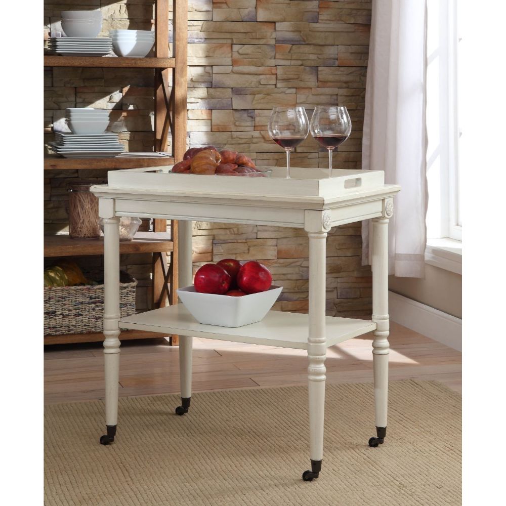Frisco - Serving Cart - Antique White